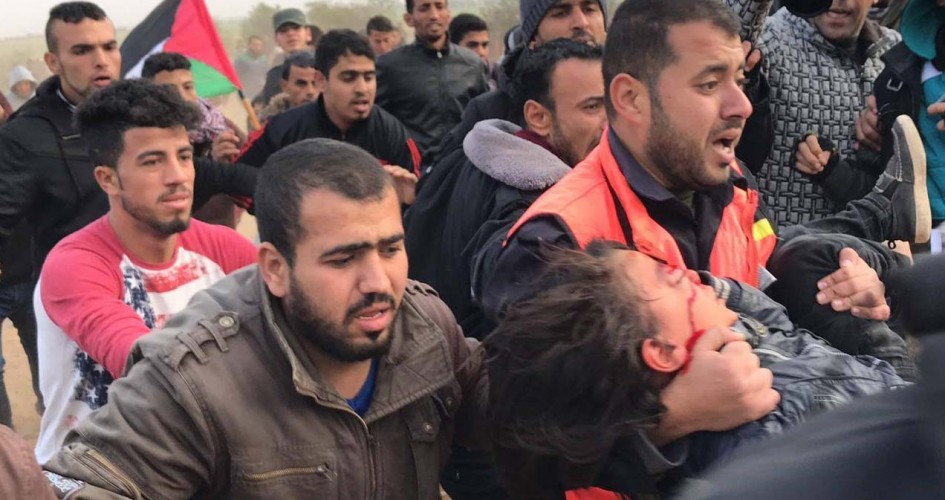 17 إصابة برصاص الاحتلال على طول الحدود الشرقية لقطاع غزة