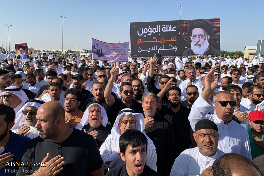 تقرير مصور/ تشييع مهيب بالسعودية لرجل الدين الشيعي آية الله السيد طاهر السلمان