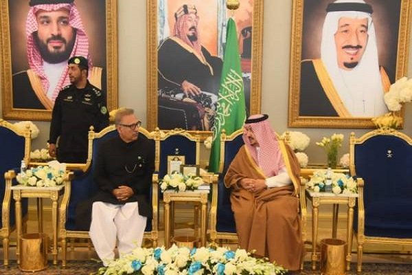 سعودی شاہ سے پاکستانی صدر کی ملاقات