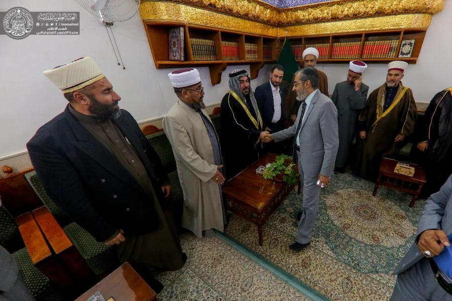 مشايخ وعشائر مدينة الموصل يزورون العتبة العلوية المقدسة+(صور)
