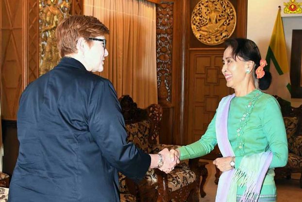 ေဒၚေအာင္ဆန္းစုၾကည္ႏွင့္ ၾသစေၾတးလ် ႏုိင္ငံျခားေရး၀န္ႀကီး ေတြ႔ဆုံ