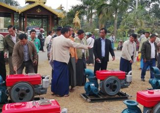 ကေလးၿမိဳ႕က ေရေဘးသင့္ ေက်းရြာ ၆၀ အတြက္ ေရတင္စက္မ်ား ေထာက္ပံ့