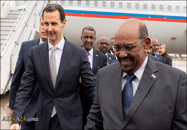 الرئيس السوداني يزور دمشق ويلتقي بالرئيس الأسد