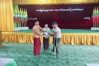 ကခ်င္ျပည္နယ္ တႏိုင္းၿမိဳ႕နယ္ရွိ မသန္စြမ္းသူ ၁၅၀ ဦးအတြက္ ေထာက္ပံ့ေငြေပးအပ္  