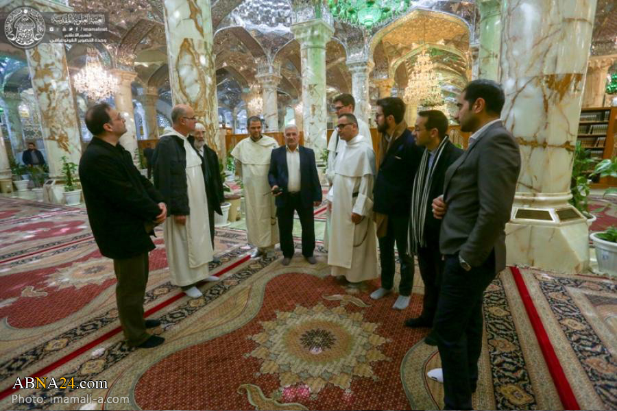 Catholic clerks, scientists, researchers from around the globe visit Imam Ali (AS) holy shrine / Pics