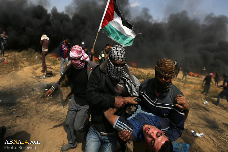 4 Palestinians martyred, dozens injured during Gaza protest