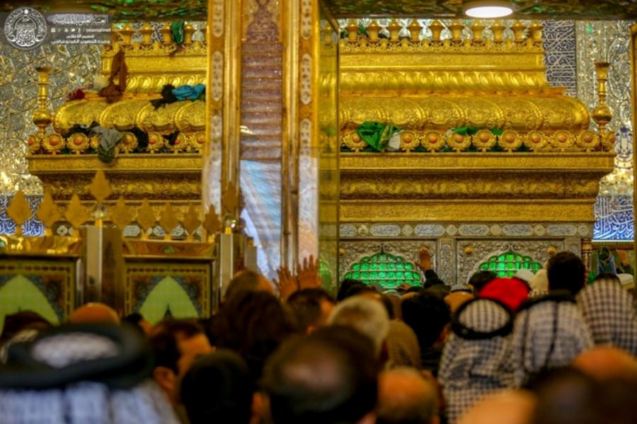 تقرير مصور/ مشاهد عن مرقد أمير المؤمنين (ع) والزوار يقصدونه