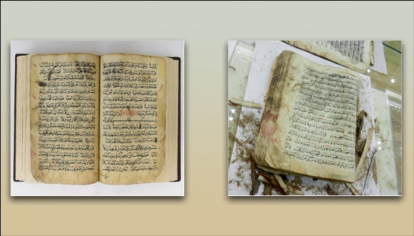 ترميم مخطوطة للقرآن الكريم تعود إلى القرن الثاني عشر الهجري