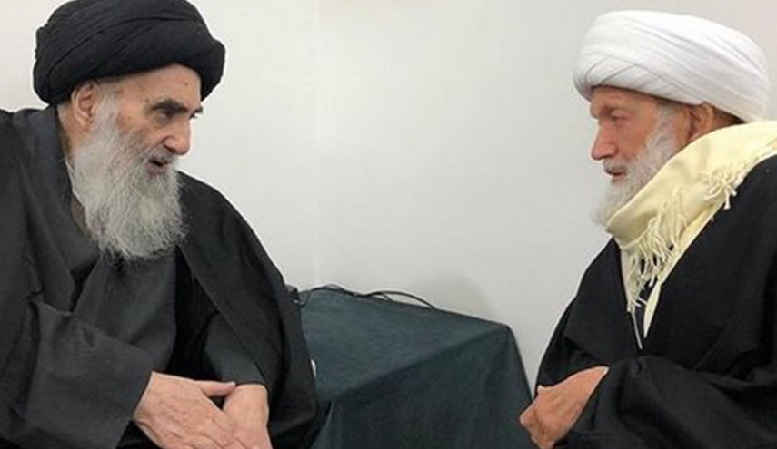 آیت اللہ شیخ عیسی قاسم کی آیت اللہ سیستانی سے ملاقات