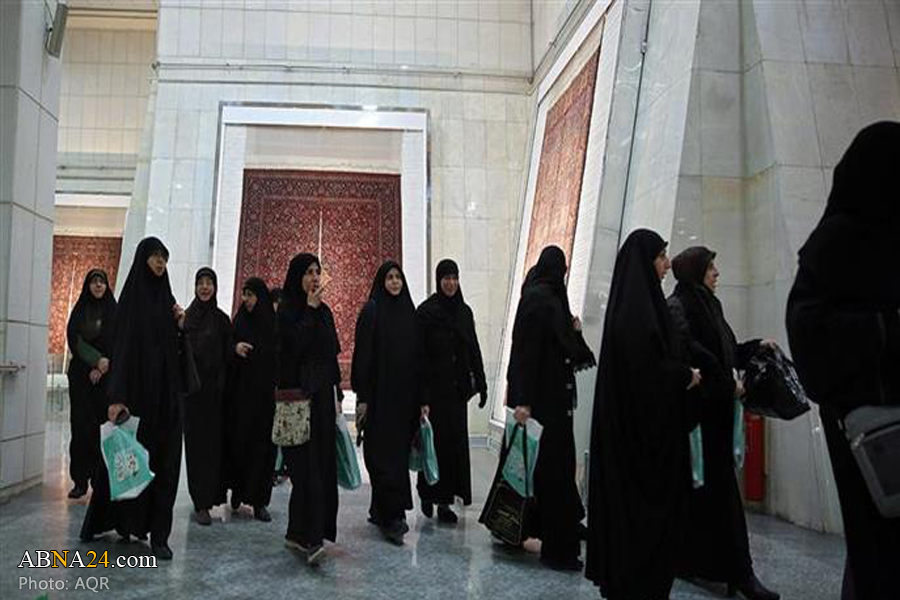 Lebanese seminary student ladies attend Imam Reza (AS) Holy Shrine