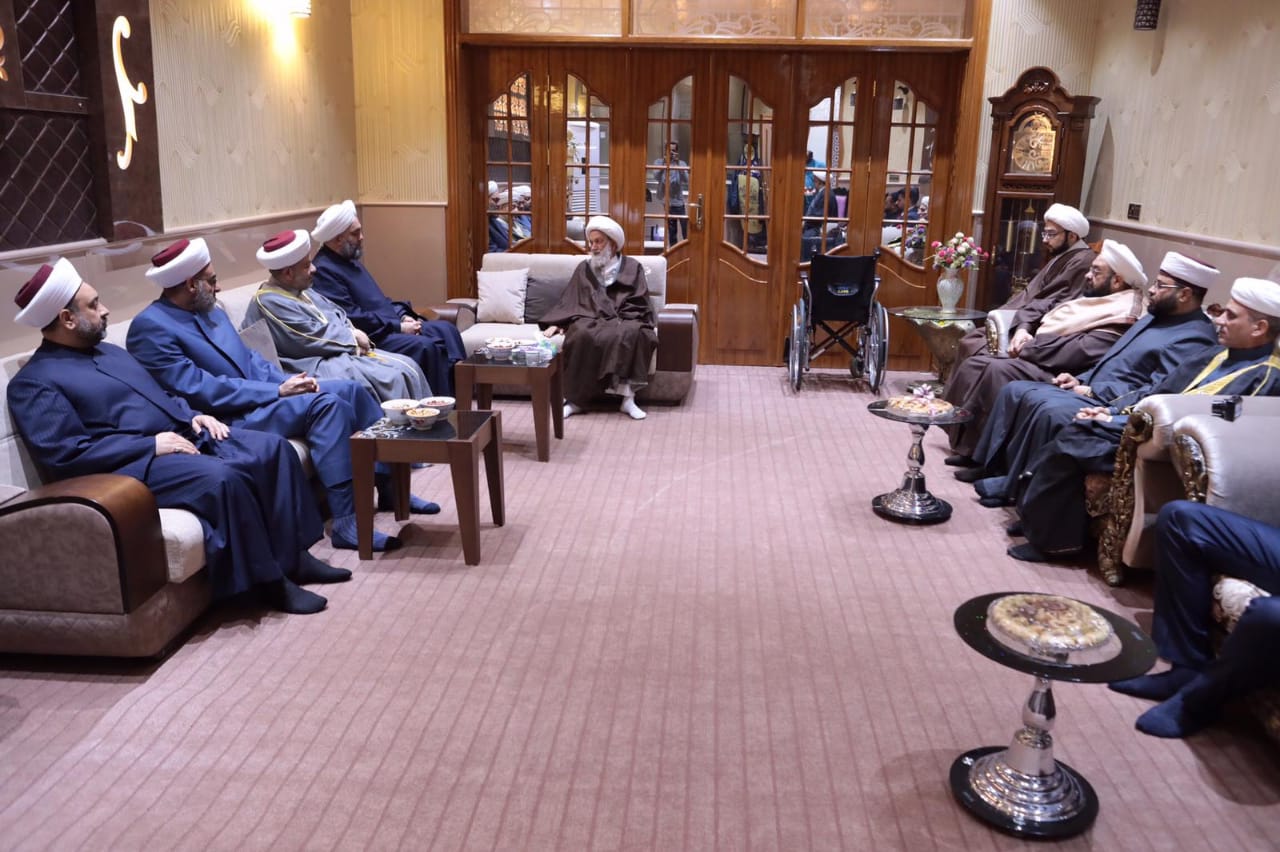 زيارة جماعة علماء العراق لـ"آية الله عيسى قاسم"