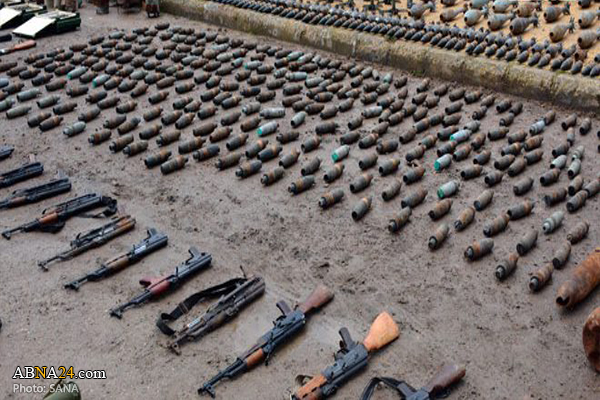 Syrian forces seize amounts of weapons left by terrorists in Homs / Pics