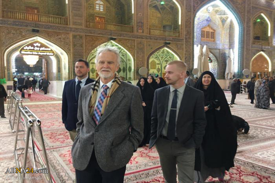 Canadian delegation visits Imam Ali (AS) Holy Shrine