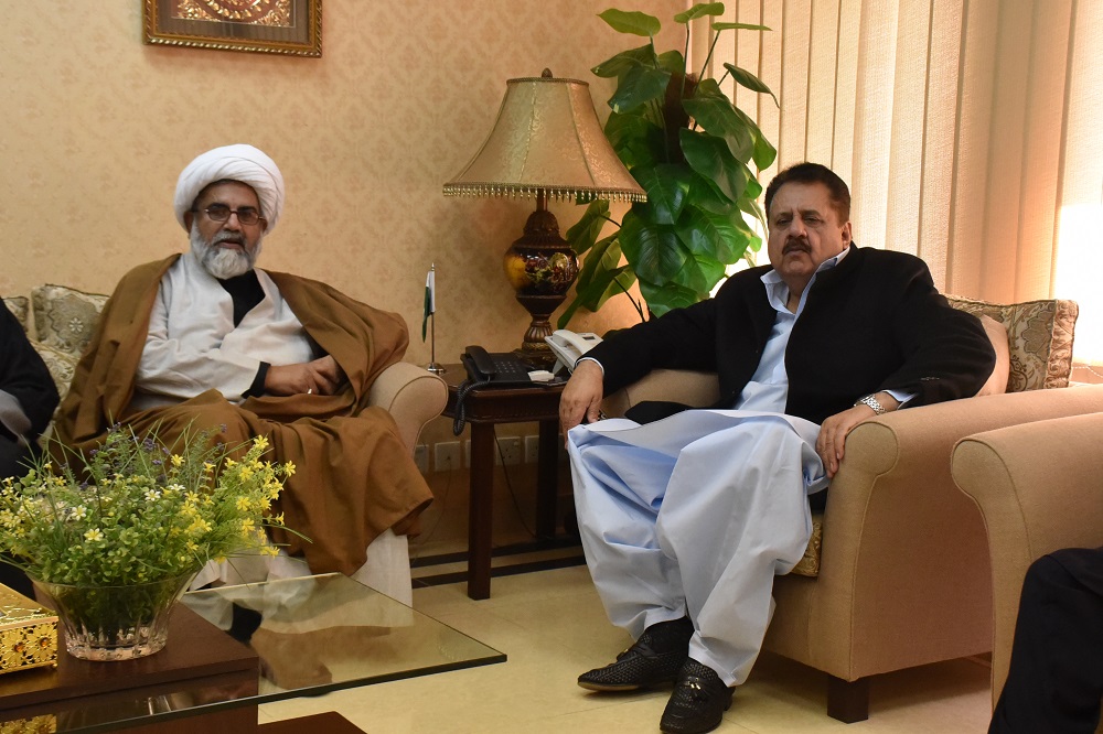 علامہ ناصر جعفری کی وفاقی وزیر طارق بشیر سے ملاقات