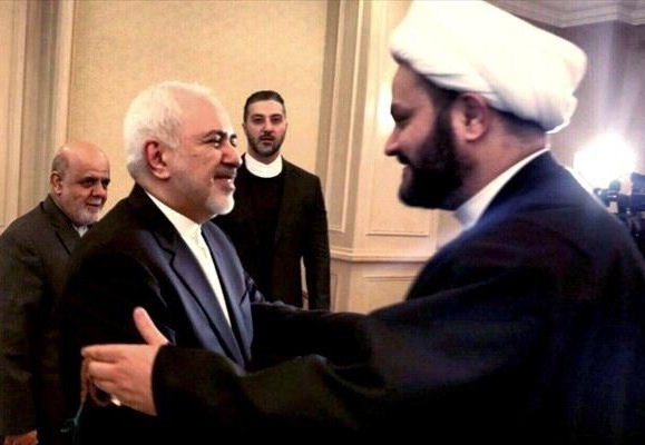 بحث ملفات المنطقة في لقاء ظريف والكعبي ببغداد