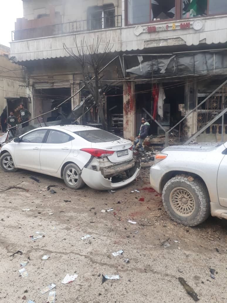 مقتل 4 عسكريين أمريكيين بتفجير في سوق منبج شمالي سوريا+(صور)