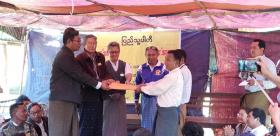 ဘိလပ္ေျမစက္႐ုံစီမံကိန္းကန္႔ကြက္သည့္ ေအာင္သေျပေက်းရြာတြင္ ရြာလုံးကြၽတ္နီးပါး ျပည္သူ႔ပါတီ၀င္ေရာက္
