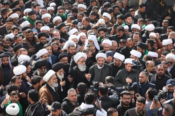 المرجع النجفي يتقدم المؤمنين في إحياء ذكرى استشهاد سيدة نساء العالمين (ع)