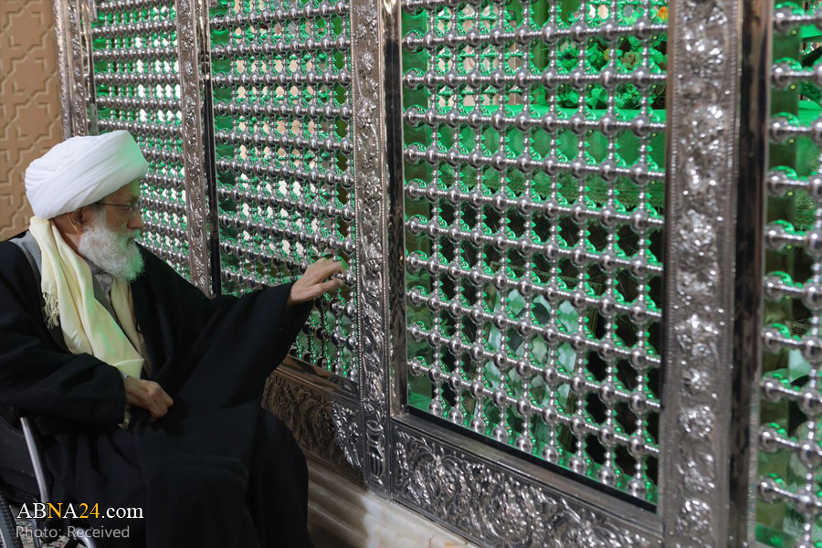 تقرير مصور/ آية الله "عيسى قاسم" يزور مرقدي الشهيد الصدر والحكيم في النجف الأشرف