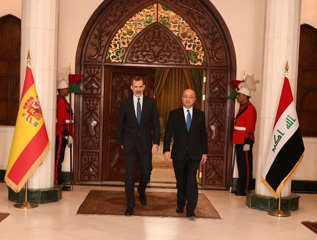 وصول ملك إسبانيا إلى بغداد في أول زيارة لملك إسباني إلى العراق منذ أربعة عقود