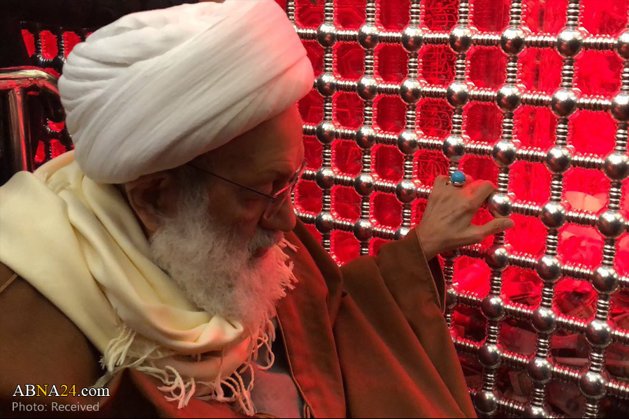 Présence de Sheikh Isa Qassim à l'Imam Ali (AS), sanctuaire sacré de Najaf
