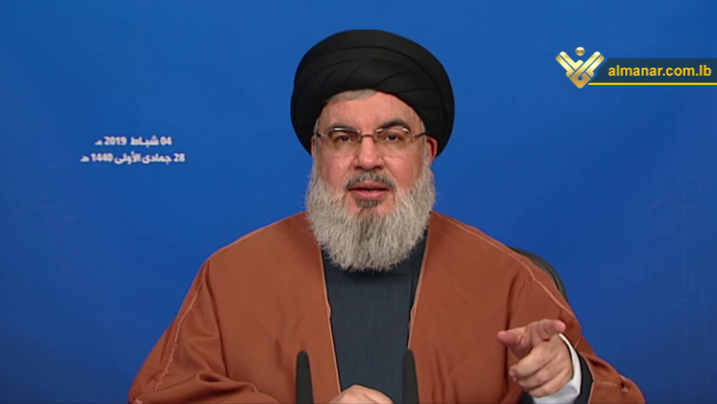 السيد نصر الله: انتصار الثورة الاسلامية بايران لها علاقة بمصير فلسطين والمقاومة والمنطقة