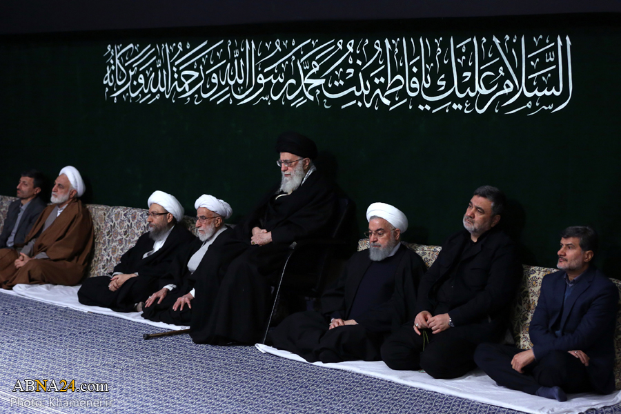 تصويري رپورٹ: رہبر انقلاب اسلامی کی موجودگي میں حضرت فاطمہ زہرا (ع) کی شہادت کی مناسبت سےمجلس عزا