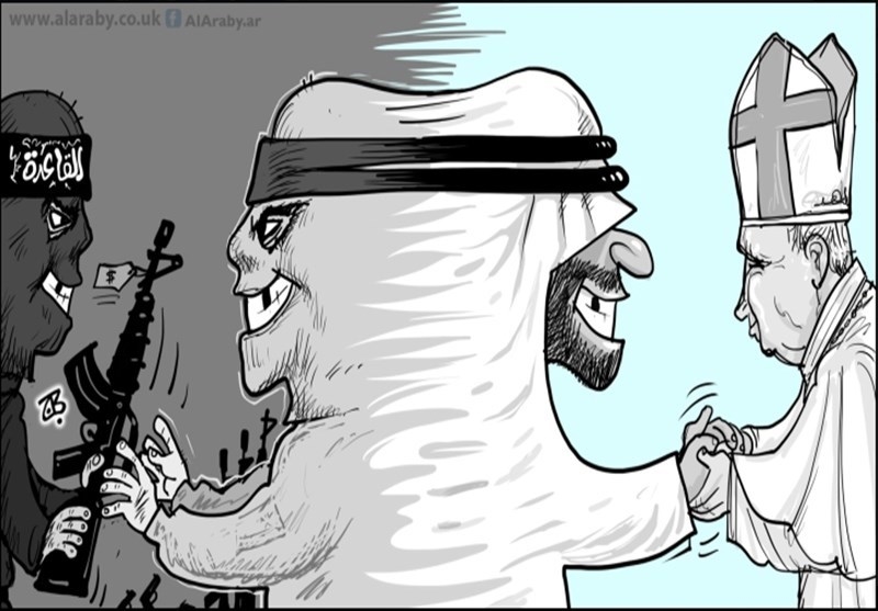 کاریکاتیر/ النفاق الاماراتي... دعم ارهابي ومصافحة السلام!!