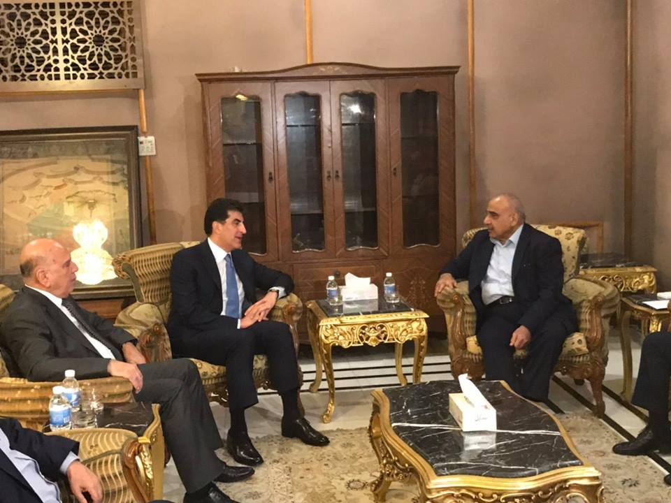 مصدر كردي يكشف كواليس لقاء بارزاني مع عبد المهدي بشأن كركوك