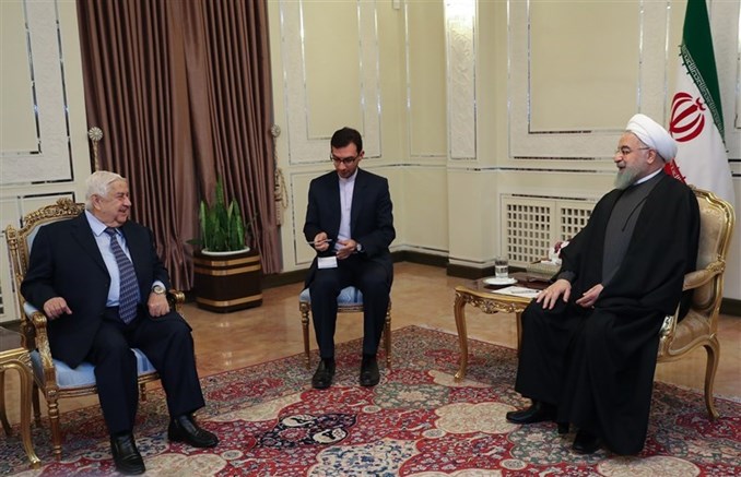 فيديو/ حسن روحاني يلتقي وليد المعلم في طهران