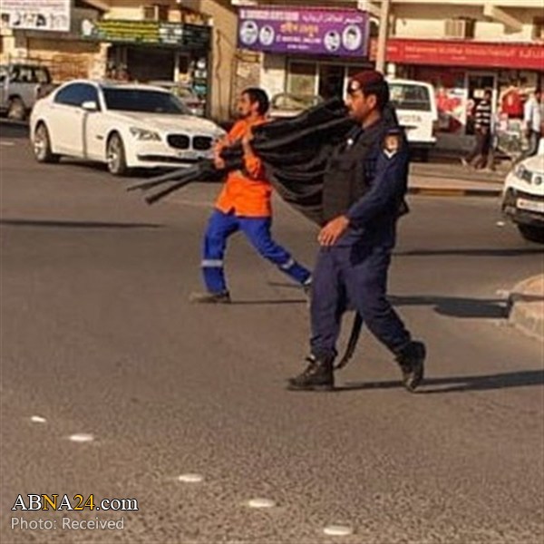 Bahraini forces destroy signs marking martyrdom anniversary of Hazrat Fatima Zahra (PBUH) / Pics