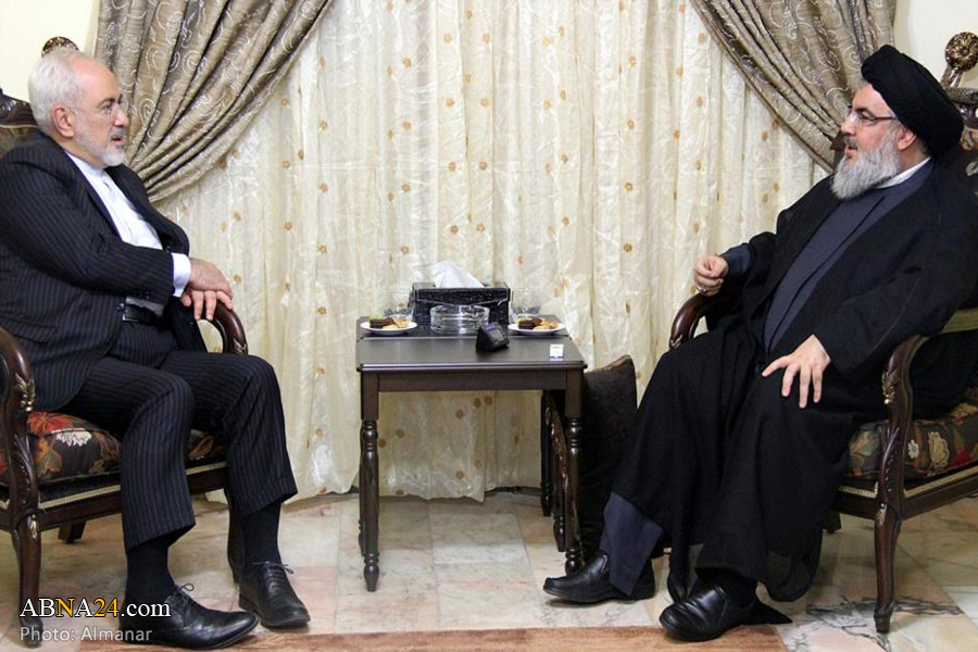 Iran's Zarif meet with Sayyed Hasan Nasrallah 