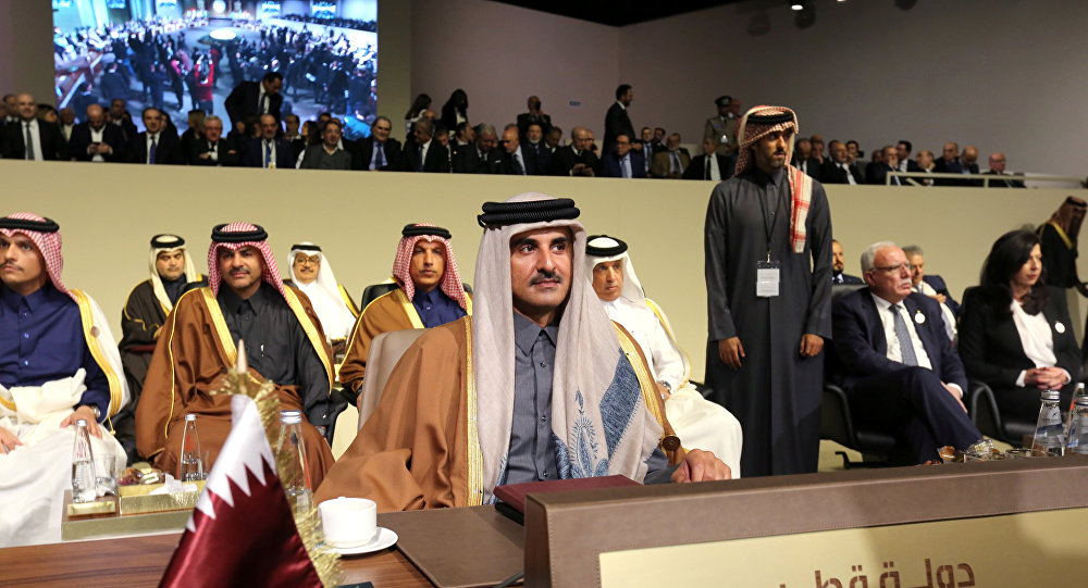 أمیر دولة قطر يبعث برقية تهنئة إلی الرئیس روحاني بمناسبة ذكرى انتصار الثورة الاسلامية