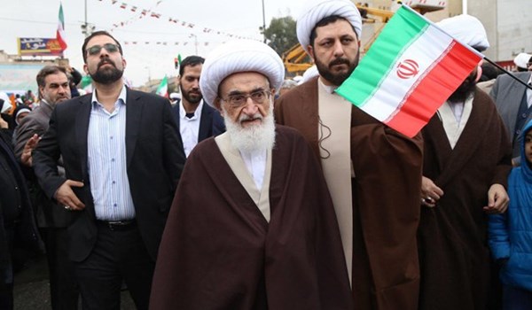  المرجع نوري همداني يؤكد وقوف الشعب الايراني بقوة امام اميركا والكيان الصهيوني