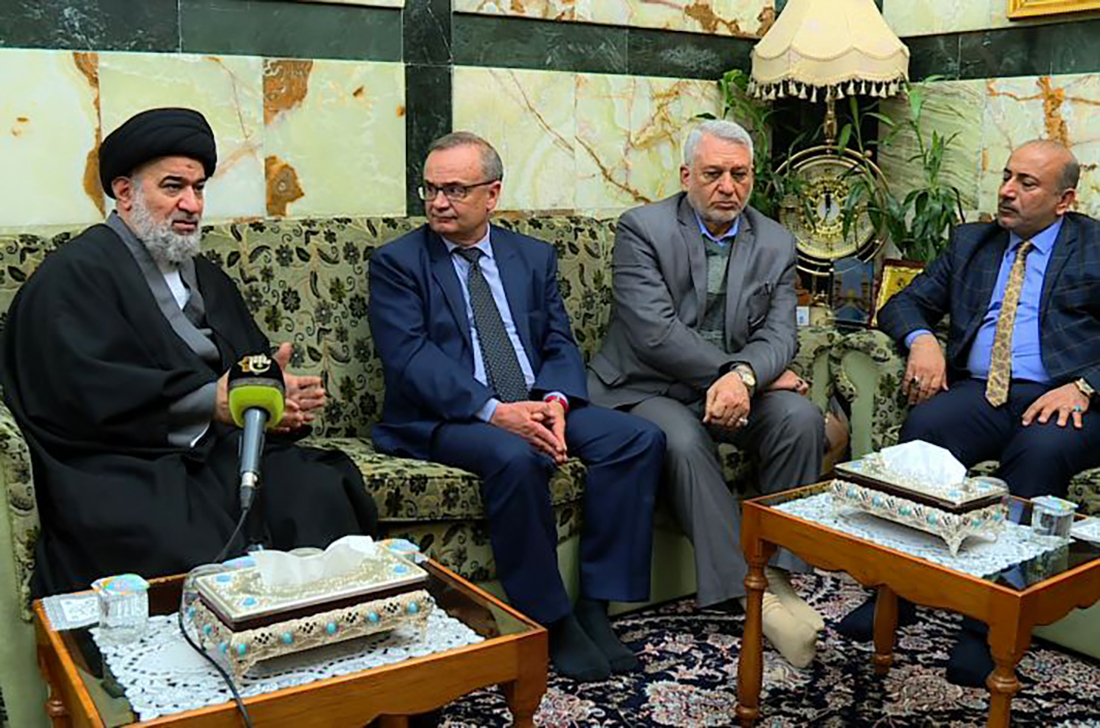 السفير الاسباني من كربلاء : المرجعية حفظت وحدة العراق وشعبه