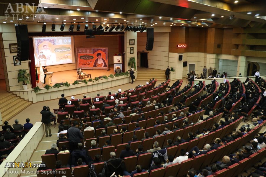 تقرير مصور/ مؤتمر واسع في تبريز لطرق الثورة الاسلامية القرآنية 