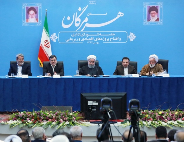 الرئیس روحاني: سنعبر من المشاكل في ظل الوحدة والجهود والامل