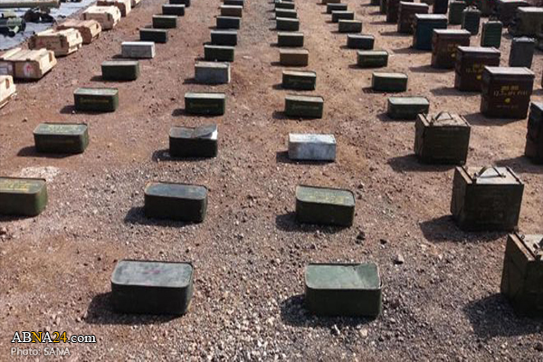 Huge amounts of weapons left behind by terrorists found in Syria's Quneitra, Damascus
