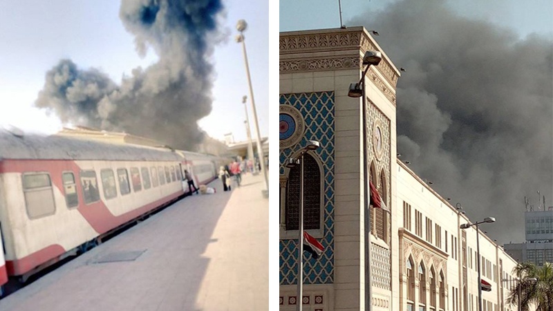 مصر؛ قاہرہ ٹرین حادثہ میں ۶۰ افراد ہلاک اور زخمی