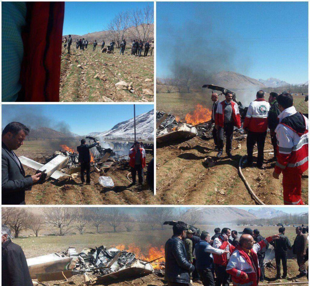 ایران میں نامعلوم وجوہات کی بنا پر ہیلی کاپٹر گر کر تباہ، تمام ارکان اور عملہ جاں بحق