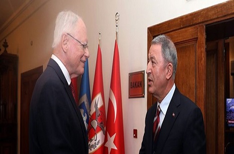 Milli Savunma Bakanı Akar, ABD Suriye Özel Temsilcisi ile "Güveli Bölge"yi görüştü