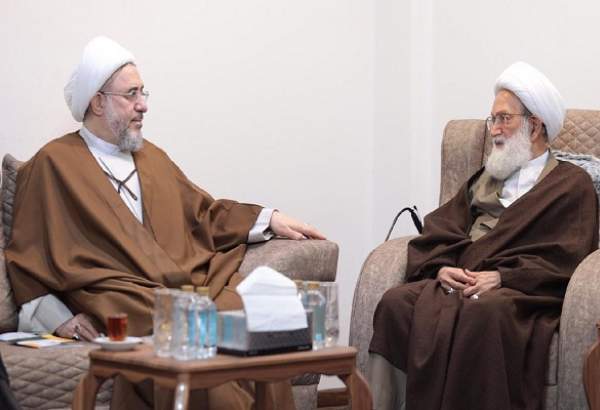  آية الله الأراكي يلتقي بالشيخ عيسى قاسم