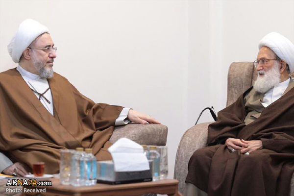 تقرير مصور/ آية الله الشيخ "عيسى قاسم" يلتقي "الآراكي"