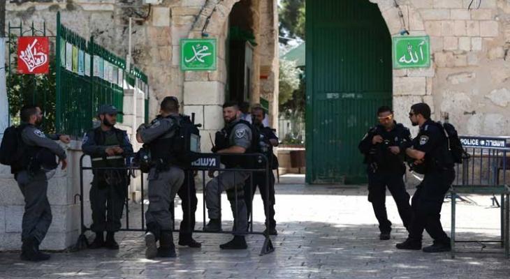 الاحتلال الاسرائيلي يقرر اغلاق الأقصى حتى اشعار أخر والحراك المقدسي يعلن النفير