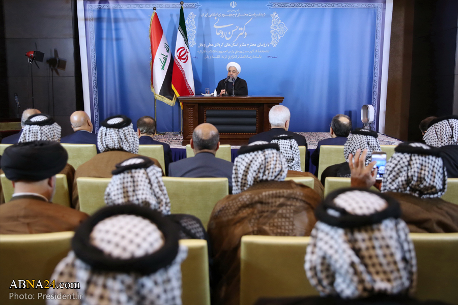 Pres. Rouhani: Iranian, Iraqi nations fully united in culture, belief