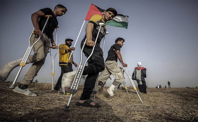 إضراب مفتوح عن الطعام لجرحى "مسيرات العودة"
