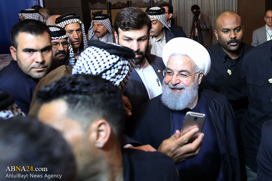 تقرير مصور/ الرئيس روحاني يلتقي سادة وروساء عشائر كربلاء المقدسة والبابل