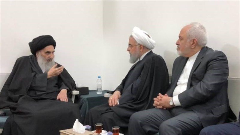 “El Ayatolá Sistani agradeció el respaldo de Irán a la lucha antiterrorista de Iraq en la reunión con Hassan Rohaní” 