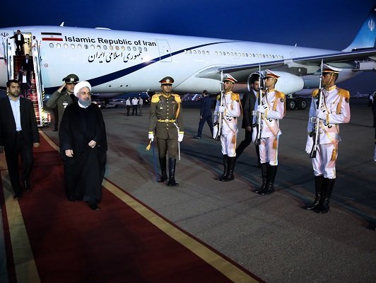 الرئيس الايراني "يعود إلى طهران" بعد زيارة للعراق استمرت 3 أيام