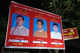 စည္ပင္ေရြးေကာက္ပြဲ မဲဆြယ္ရာတြင္ ေဒၚေအာင္ဆန္းစုၾကည္ပံုအသံုးျပဳမႈႏွင့္ ပင္နီအက်ႌ၀တ္ဆင္မႈကို ဟန္႔တားေပးရန္ ေကာ္မရွင္သို႔ အေၾကာင္းၾက